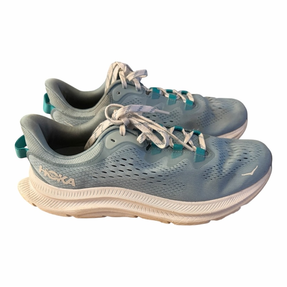 Hoka One One Kawana Women's Light Blue Running Shoes with Teal Accents
